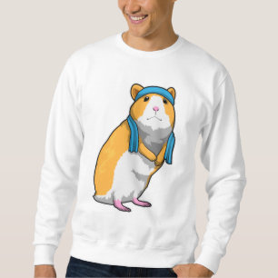 Hamster at Fitness with Towel Sweatshirt