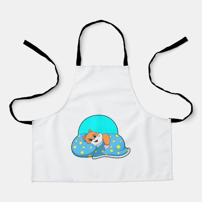 Hamster at Sleeping with Blanket.PNG Apron (Front)