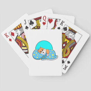 Hamster at Sleeping with Blanket.PNG Playing Cards