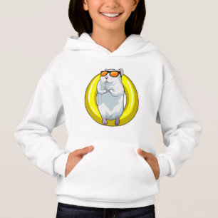 Hamster at Swimming with Swim ring