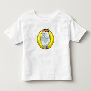 Hamster at Swimming with Swim ring Toddler T-Shirt