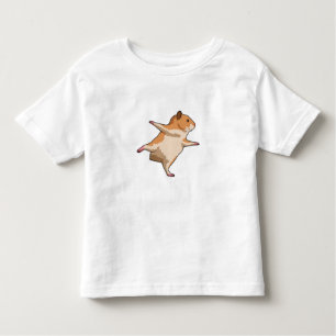 Hamster at Yoga Stretching Legs Toddler T-Shirt