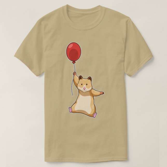 Hamster Balloon  T-Shirt (Design Front)