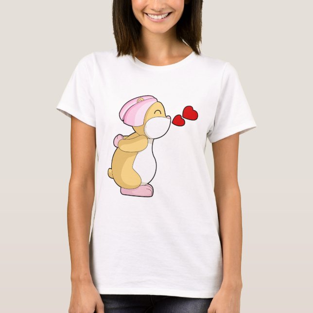 Hamster Bride Veil Wedding T-Shirt (Front)