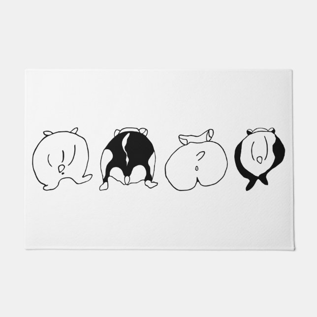 Hamster Butts Doormat (Front)