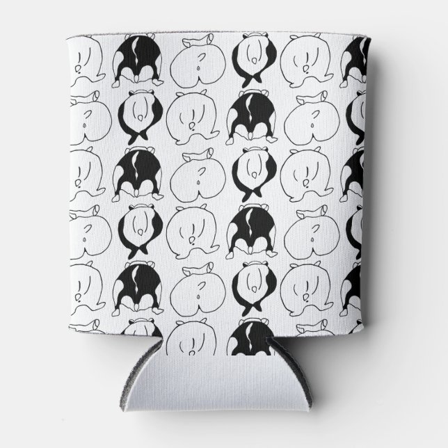 Hamster Butts Pattern Can Cooler (Front)