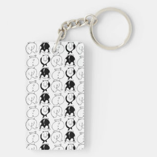 Hamster Butts Pattern Key Ring