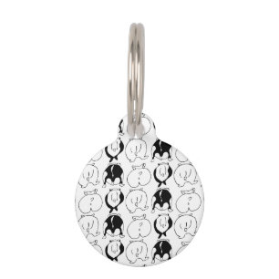 Hamster Butts Pattern Pet Tag