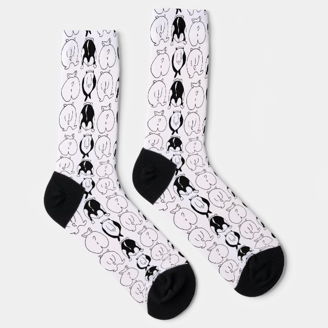 Hamster Butts Pattern Socks (Right)