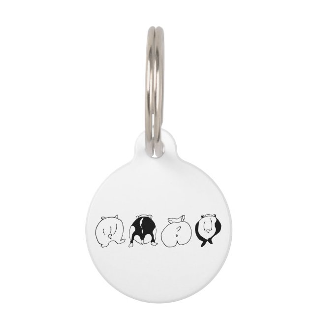 Hamster Butts Pet Tag (Front)