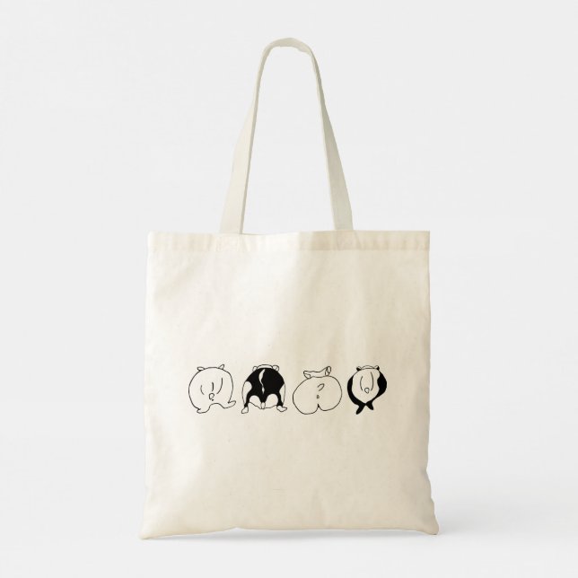 Hamster Butts Tote Bag (Back)