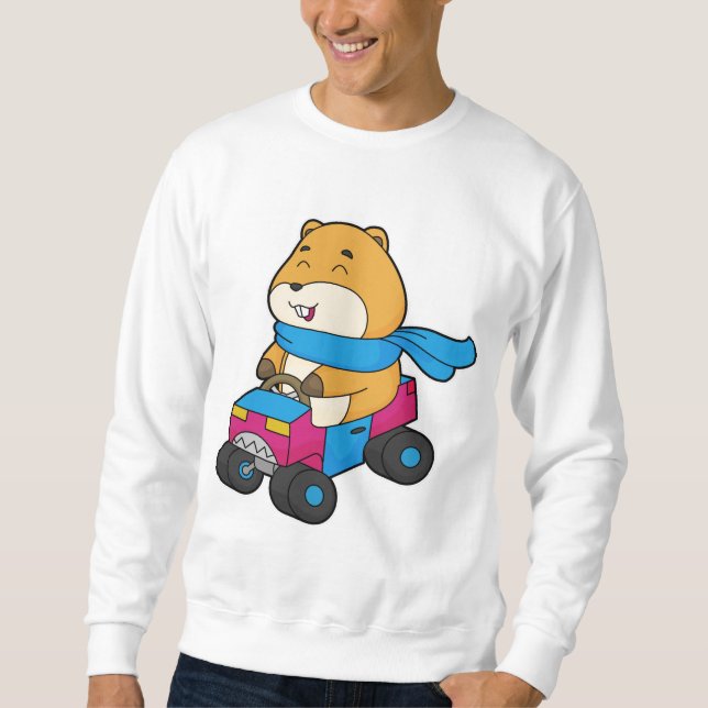 Hamster Car Sweatshirt (Front)