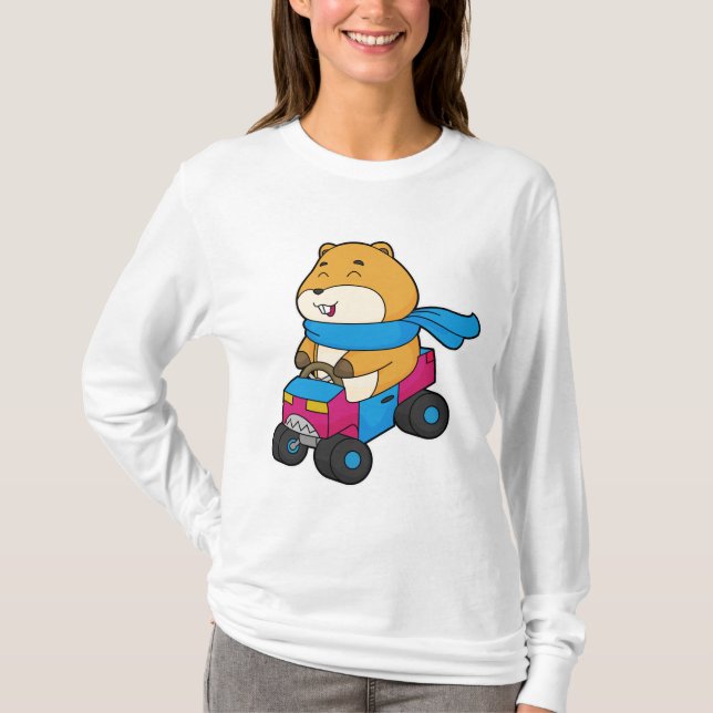Hamster Car T-Shirt (Front)