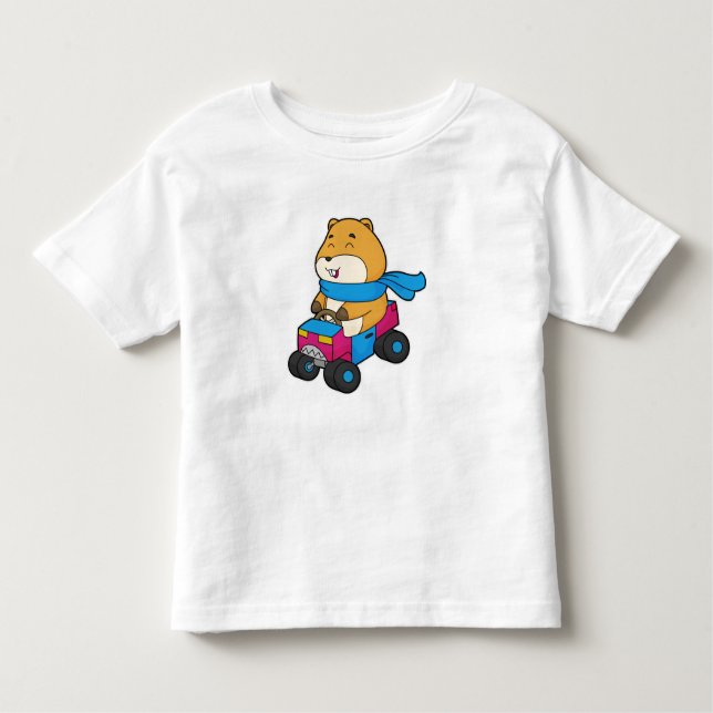 Hamster Car Toddler T-Shirt (Front)