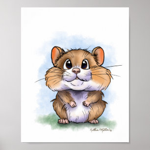 Hamster Cartoon Poster