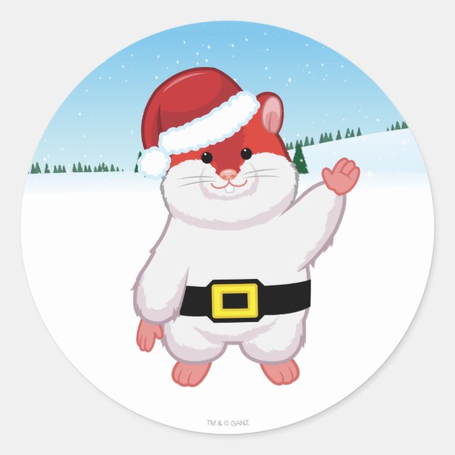 Hamster Classic Round Sticker (Front)