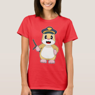 Hamster Cop Baton Police T-Shirt