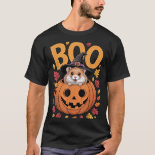 Hamster Costume On Pumpkin Halloween Hamster T-Shirt