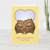 Hamster Couple, Happy Anniversary; Cutest Couple