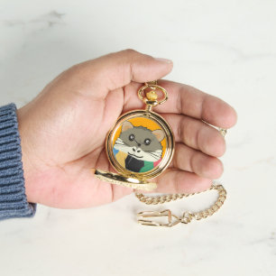 Hamster 🐹 Cute animal with colourful striped scar Watch
