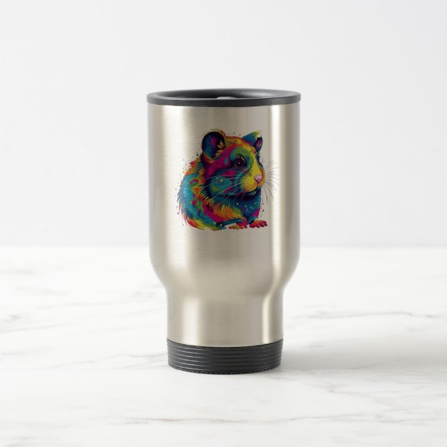 hamster cute  travel mug (Center)