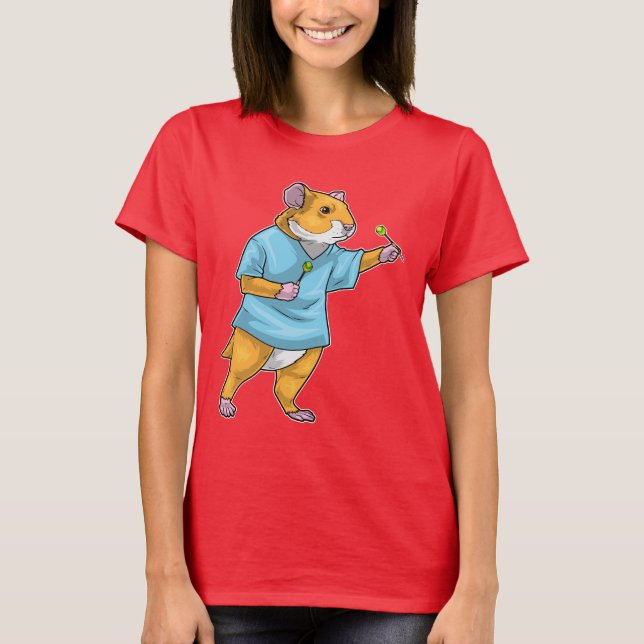 Hamster Darts Dart T-Shirt (Front)