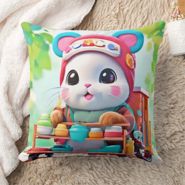 Hamster Delivery Hero Cushion (Blanket)