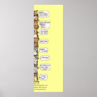 Hamster Emotional Vibrational Scale Poster Print