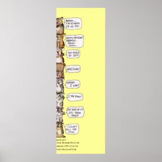 Hamster Emotional Vibrational Scale Poster Print