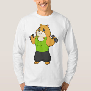 Hamster Fitness Dumbbell T-Shirt