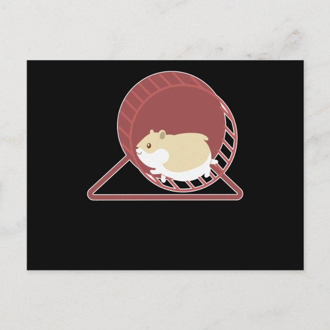Hamster Funny Design Rodent Dwarf Hamster Gift Postcard (Front)