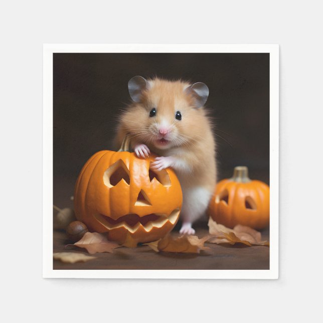 Hamster Halloween Napkin (Front)