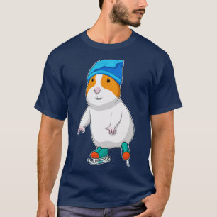 Hamster Ice Skating Ice Skates T-Shirt