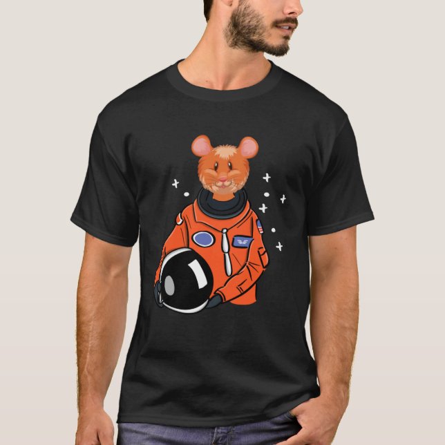 Hamster in Space Astronaut T-Shirt (Front)