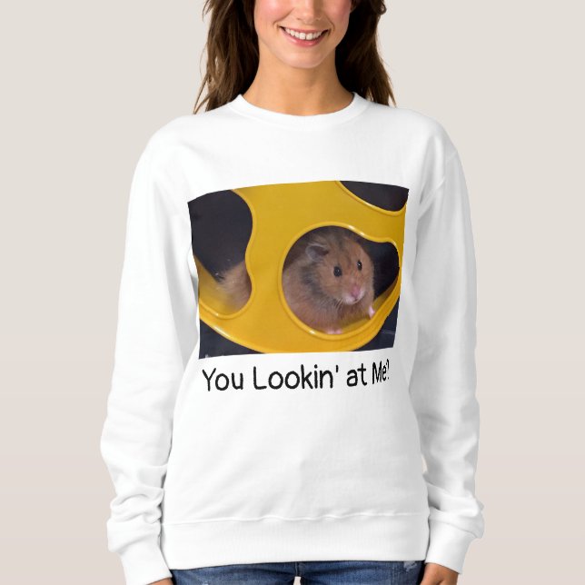 Hamster in wheel sweatshirt (Front)