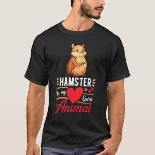 Hamster Is My Spirit Animal Love Cute Hamster Kid T-Shirt