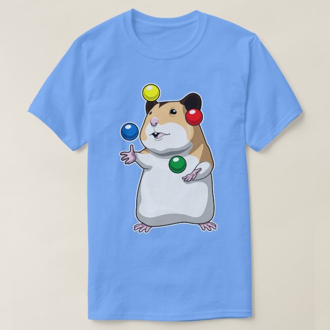 Hamster Juggler Juggle T-Shirt (Design Front)