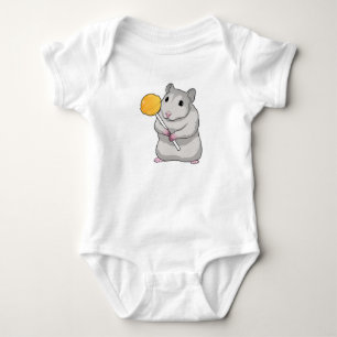 Hamster Lollipop Baby Bodysuit