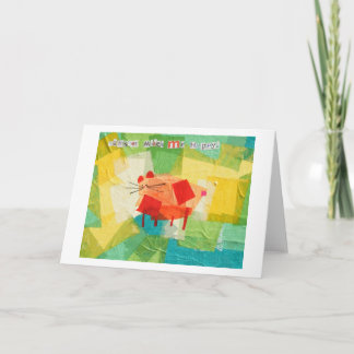 Hamster Makes Me Happy. Card