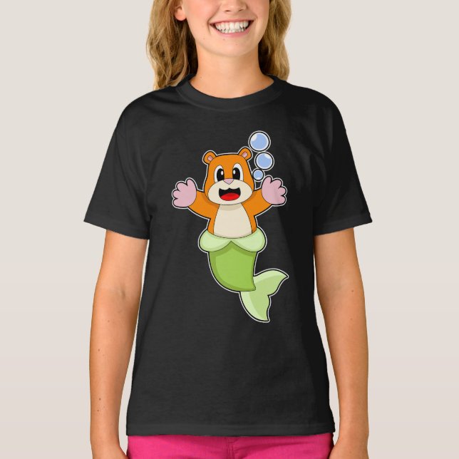 Hamster Mermaid T-Shirt (Front)