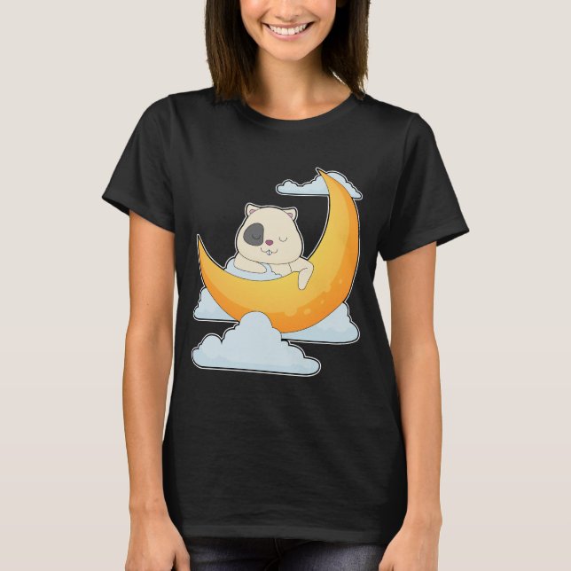 Hamster Moon Clouds T-Shirt (Front)