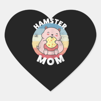 Hamster Mum Cute Kawaii Gift for Women Heart Sticker