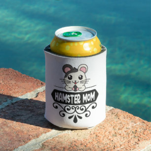 Hamster mum pet animal lovers cute can cooler