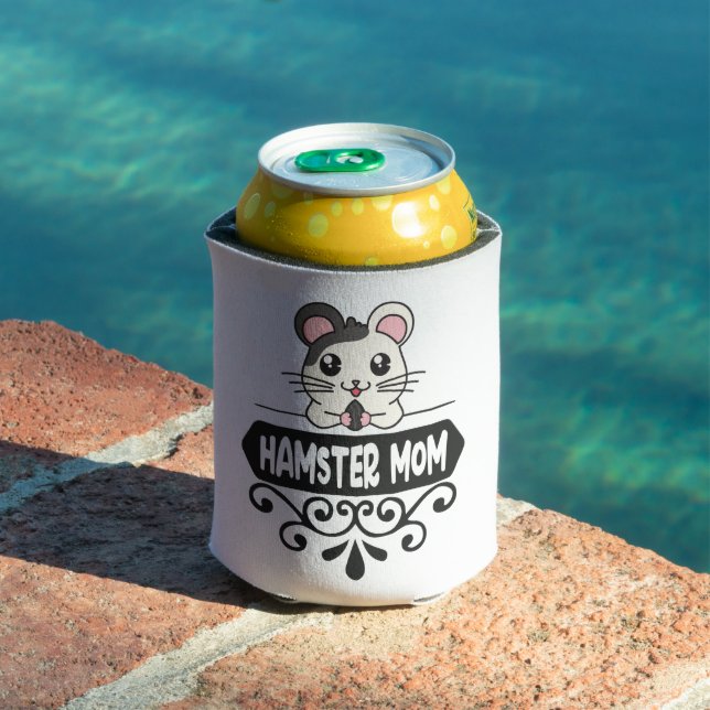 Hamster mum pet animal lovers cute can cooler (In Situ Pool)
