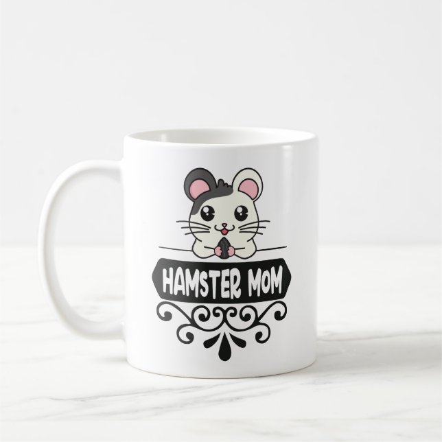 Hamster mum pet animal lovers cute coffee mug (Left)