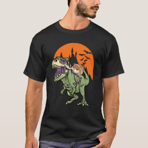 Hamster Mummy Ride Dinosaur Halloween For Boy Girl T-Shirt