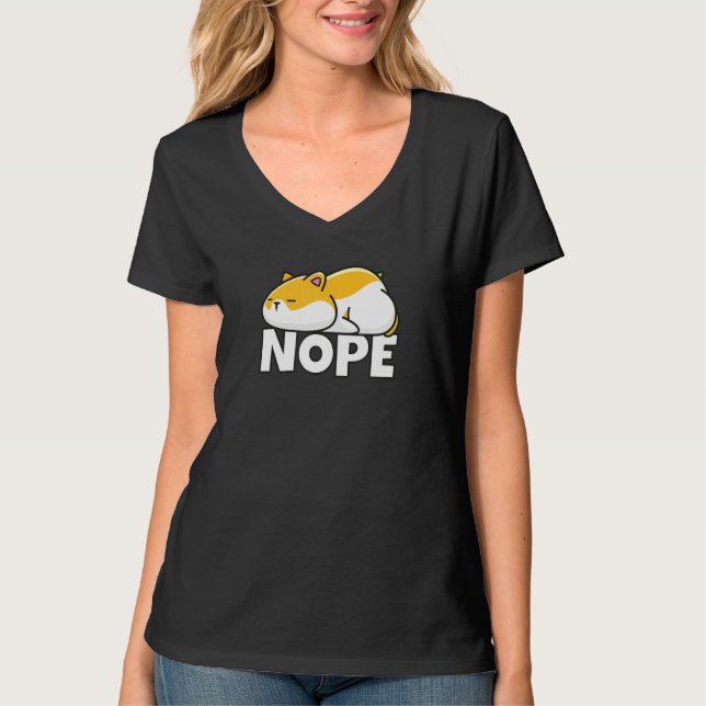 Hamster Nope T-Shirt (Front)