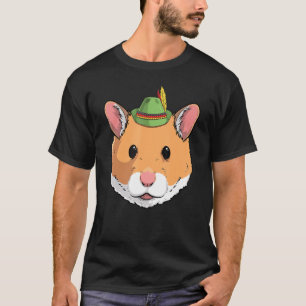 Hamster Oktoberfest German Bavarian Alpine Hat T-Shirt