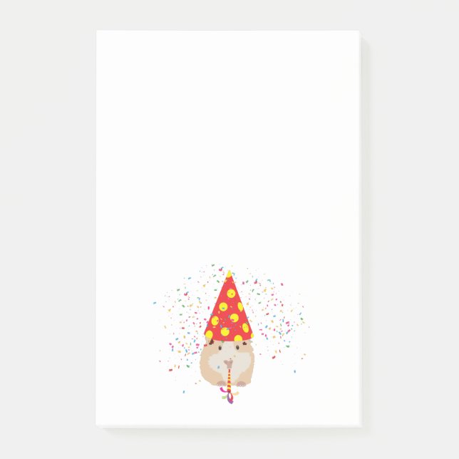 Hamster Partying - Animals Having a Party Post-it Notes (Front)