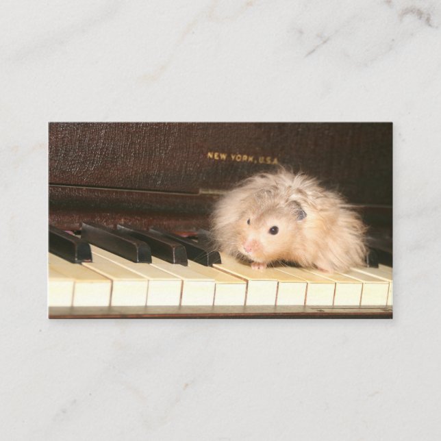 Hamster piano business card (Front)